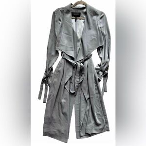 BCBG MAXAZRIA Samara Draped Lapels Trench Coat XS